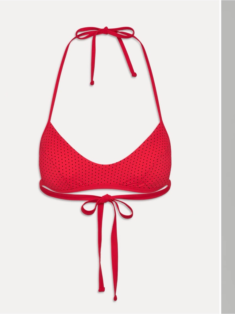 Frankie’s Bikinis - Micah Halter Bikini Top - Spice Dot - Size L - Picture 3 of 7